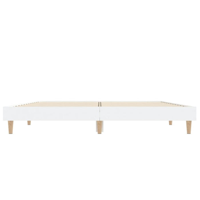 Cadru de pat, alb ,135x190 cm, lemn prelucrat - WALTI WALTI