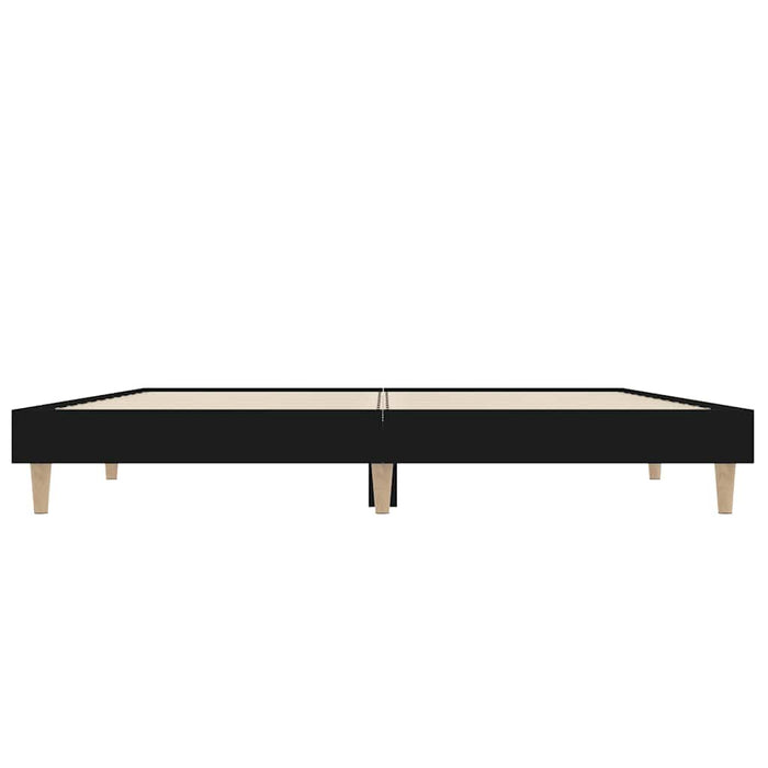 Cadru de pat, negru, 120x190 cm, lemn prelucrat - WALTI WALTI