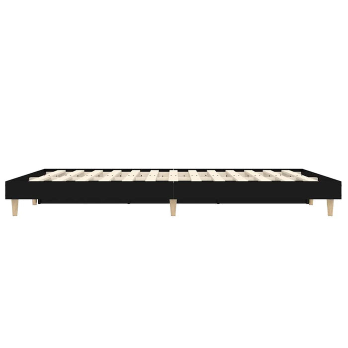 Cadru de pat, negru, 120x190 cm, lemn prelucrat - WALTI WALTI