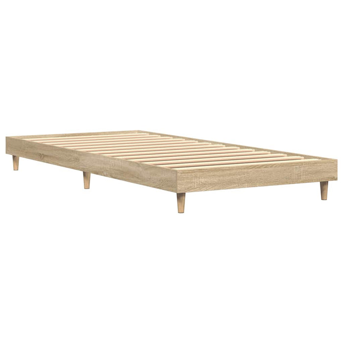 Cadru pat fără saltea, stejar sonoma 75x190 cm lemn prelucrat - WALTI WALTI
