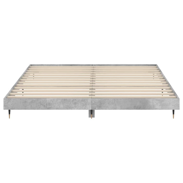 Cadru de pat, gri beton, 120x200 cm, lemn prelucrat WALTI