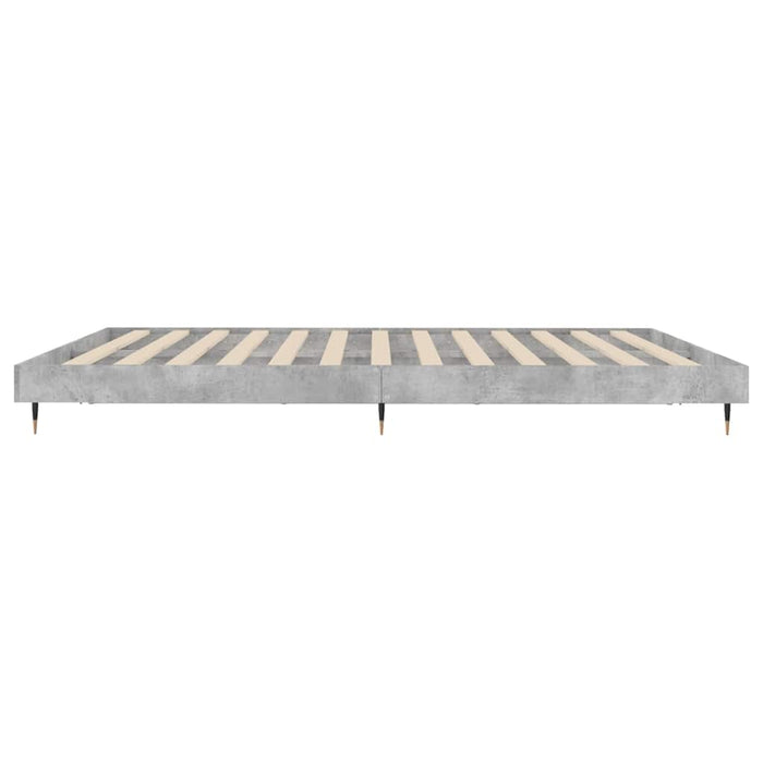 Cadru de pat, gri beton, 120x200 cm, lemn prelucrat WALTI