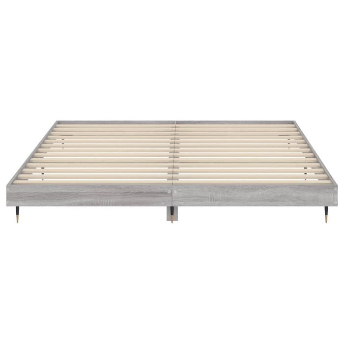 Cadru de pat, gri sonoma, 120x200 cm, lemn prelucrat - WALTI WALTI