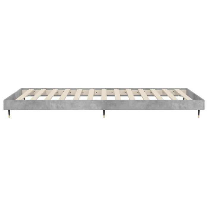 Cadru de pat, gri beton, 90x200 cm, lemn prelucrat - WALTI WALTI