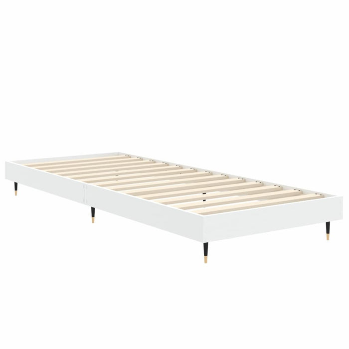Cadru de pat, alb, 75x190 cm, lemn prelucrat - WALTI WALTI