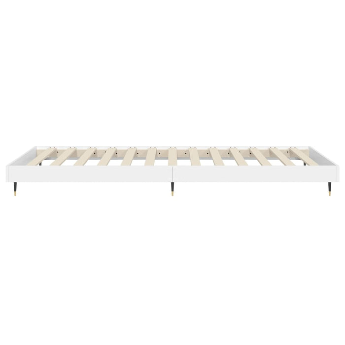 Cadru de pat, alb, 75x190 cm, lemn prelucrat - WALTI WALTI