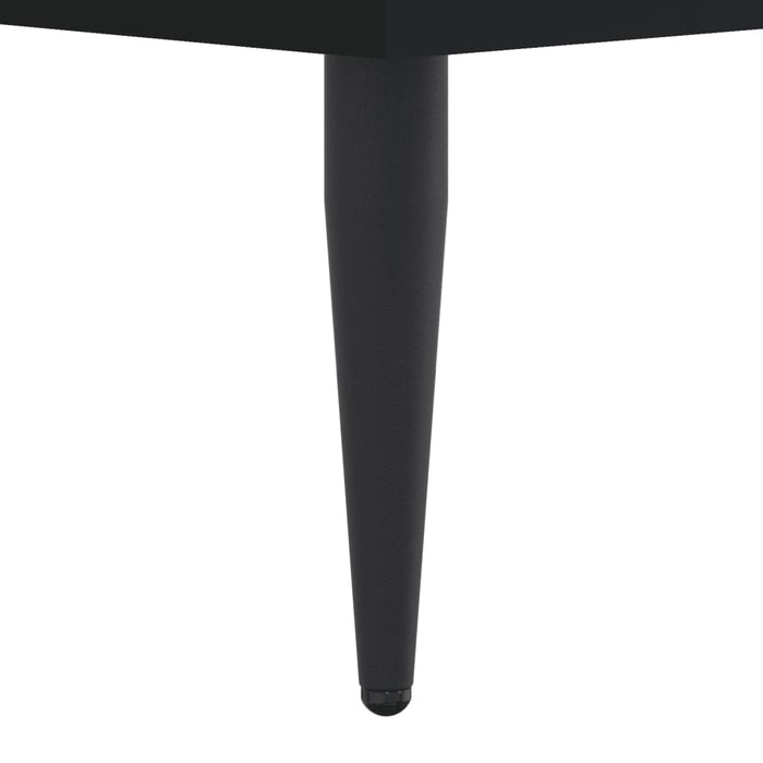Cadru de pat, negru, 100x200 cm, lemn prelucrat - WALTI WALTI