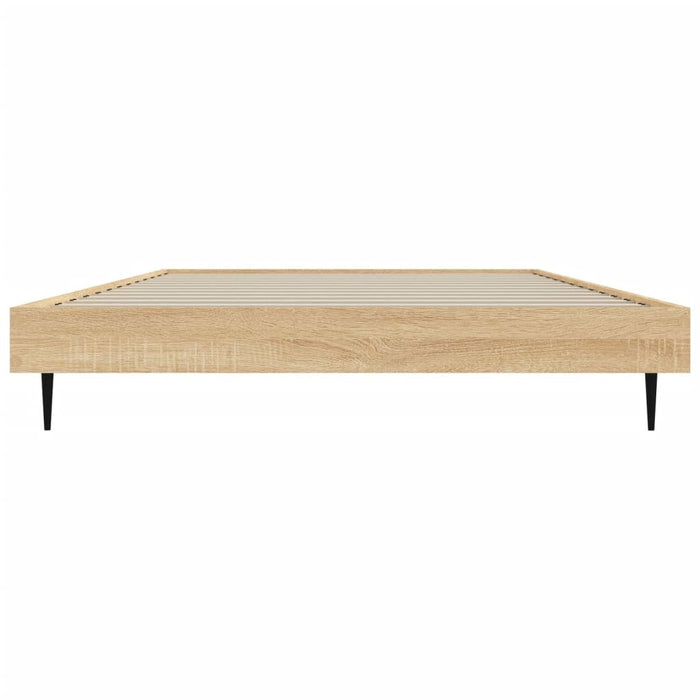 Cadru pat fără saltea stejar sonoma 100x200 cm lemn prelucrat - WALTI WALTI