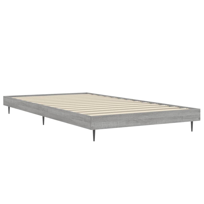 Cadru de pat, gri sonoma, 100x200 cm, lemn prelucrat - WALTI WALTI