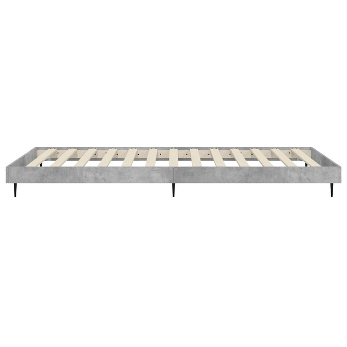 Cadru de pat, gri beton, 90x200 cm, lemn prelucrat - WALTI WALTI