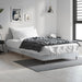 Cadru de pat, gri beton, 90x200 cm, lemn prelucrat - WALTI WALTI
