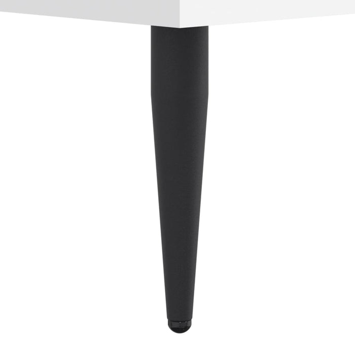 Cadru de pat, alb, 140x190 cm, lemn prelucrat - WALTI WALTI