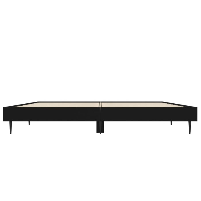 Cadru de pat, negru, 140x190 cm, lemn prelucrat - WALTI WALTI