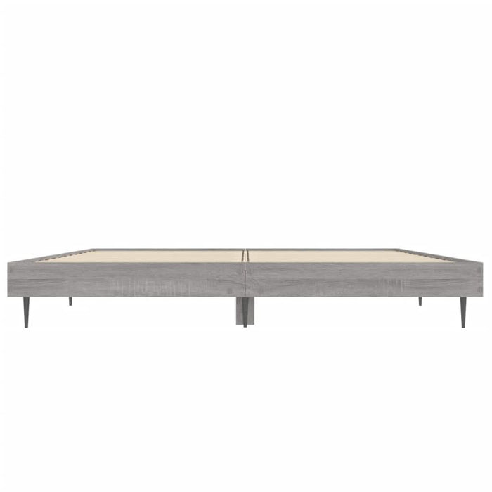 Cadru de pat, gri sonoma, 140x190 cm, lemn prelucrat - WALTI WALTI