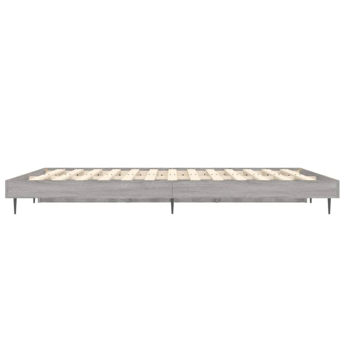 Cadru de pat, gri sonoma, 140x190 cm, lemn prelucrat - WALTI WALTI