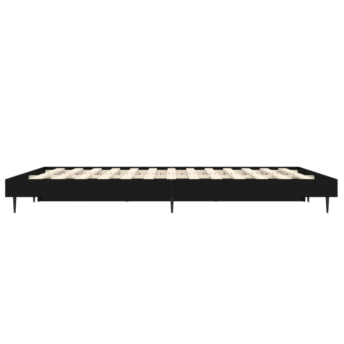 Cadru de pat, negru ,135x190 cm, lemn prelucrat - WALTI WALTI