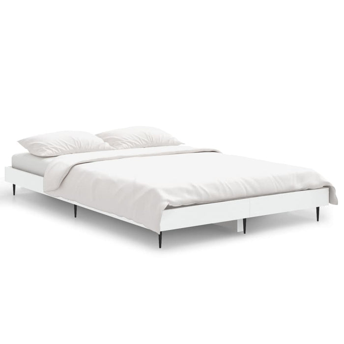 Cadru de pat, alb, 120x190 cm, lemn prelucrat WALTI