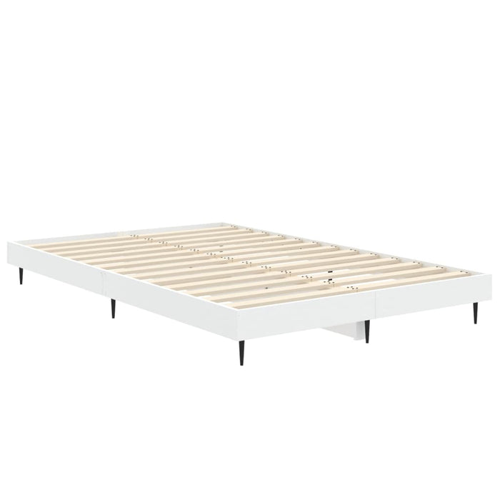 Cadru de pat, alb, 120x190 cm, lemn prelucrat WALTI