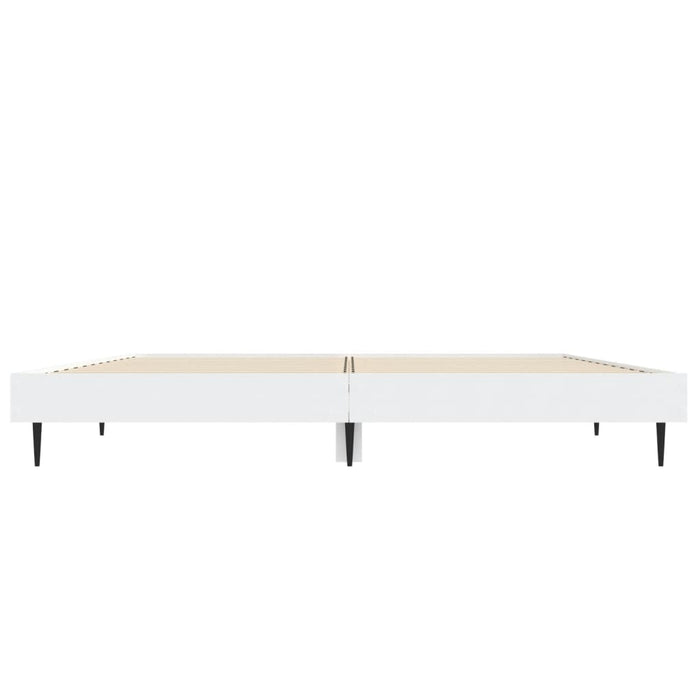 Cadru de pat, alb, 120x190 cm, lemn prelucrat WALTI