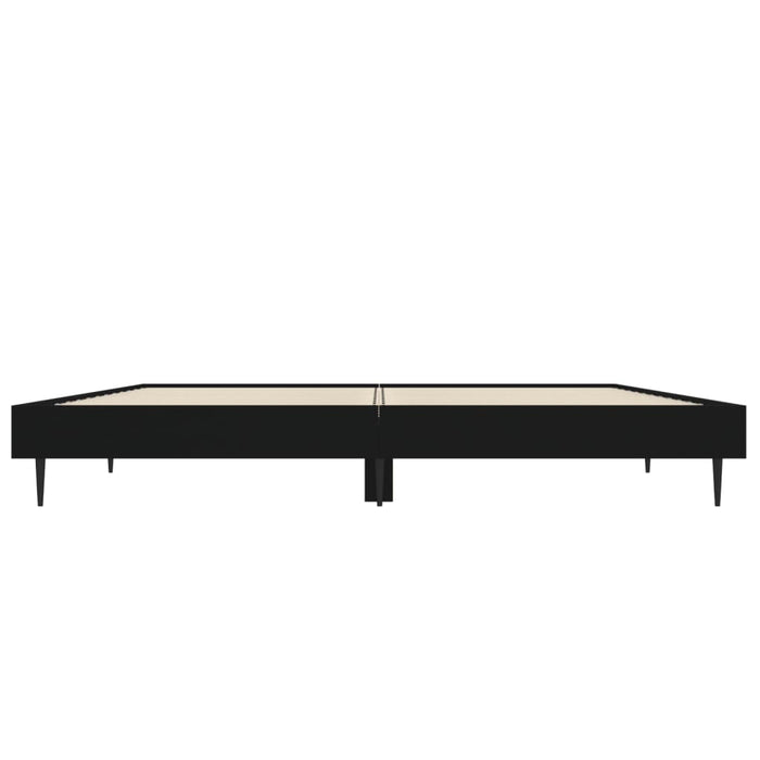Cadru de pat, negru, 120x190 cm, lemn prelucrat WALTI