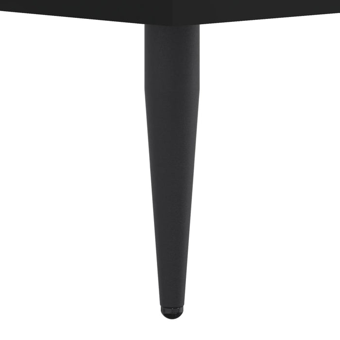 Cadru de pat, negru, 120x190 cm, lemn prelucrat WALTI