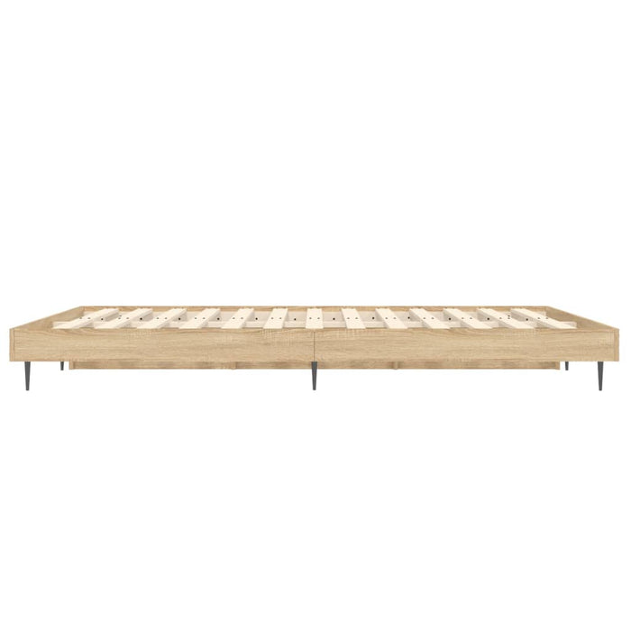 Cadru pat fără saltea stejar sonoma 120x190 cm, lemn prelucrat - WALTI WALTI