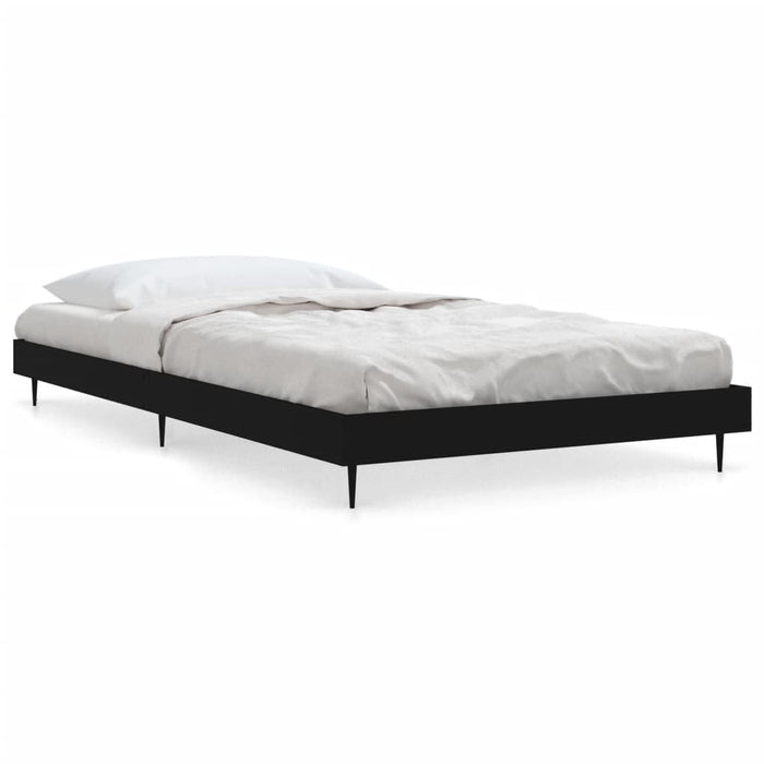 Cadru de pat, negru, 90x190 cm, lemn prelucrat - WALTI WALTI