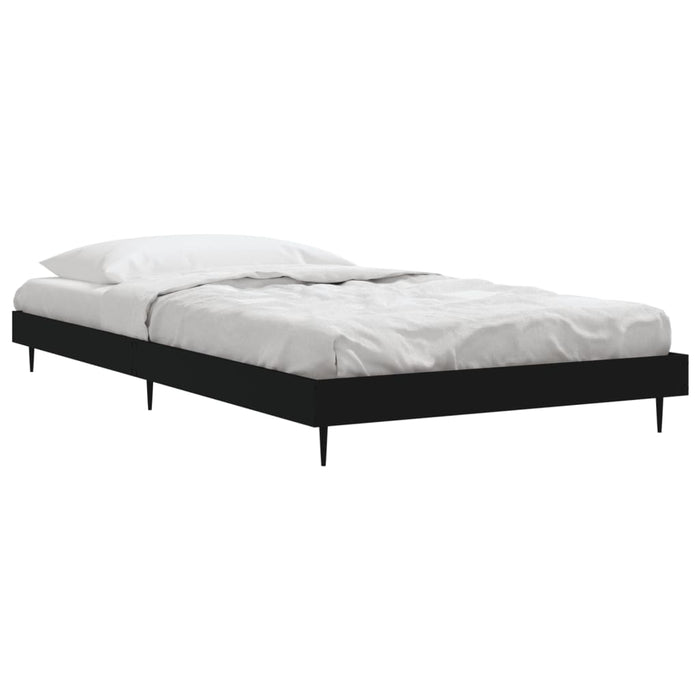 Cadru de pat, negru, 90x190 cm, lemn prelucrat - WALTI WALTI