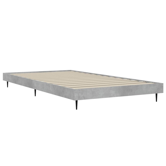 Cadru de pat, gri beton, 90x190 cm, lemn prelucrat - WALTI WALTI