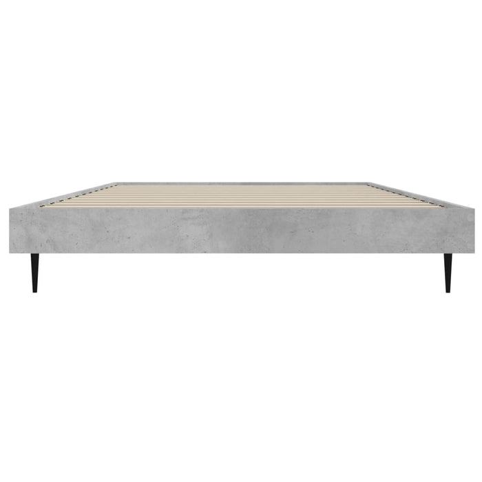 Cadru de pat, gri beton, 90x190 cm, lemn prelucrat - WALTI WALTI
