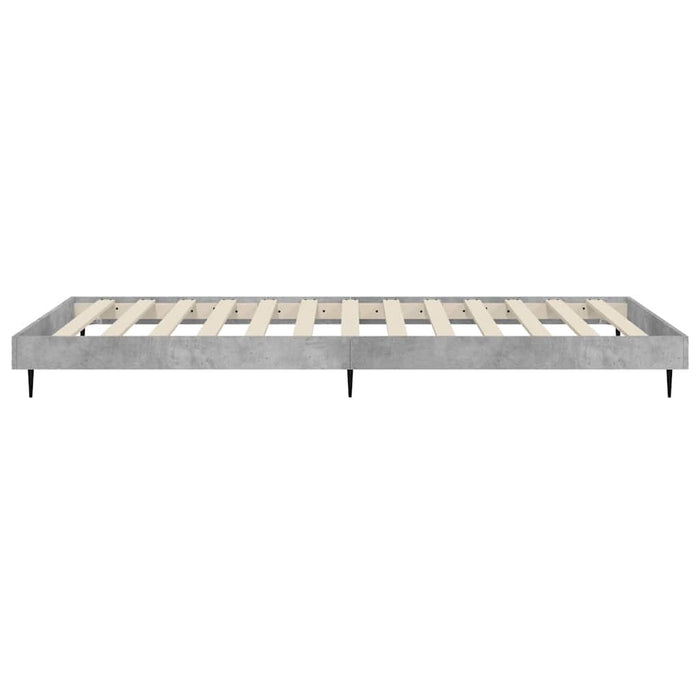 Cadru de pat, gri beton, 90x190 cm, lemn prelucrat - WALTI WALTI