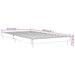 Cadru de pat, gri beton, 90x190 cm, lemn prelucrat - WALTI WALTI