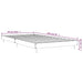 Cadru de pat, gri sonoma, 90x190 cm, lemn prelucrat - WALTI WALTI