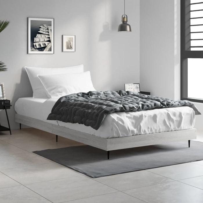Cadru de pat, gri sonoma, 90x190 cm, lemn prelucrat - WALTI WALTI