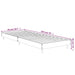 Cadru de pat, alb, 75x190 cm, lemn prelucrat - WALTI WALTI