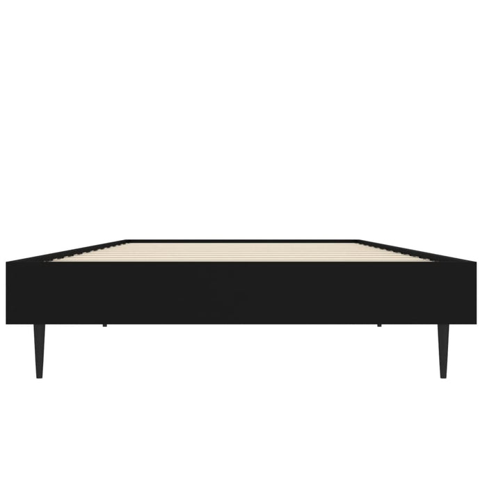 Cadru de pat, negru, 75x190 cm, lemn prelucrat - WALTI WALTI