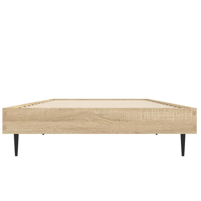 Cadru pat fără saltea, stejar sonoma 75x190 cm lemn prelucrat - WALTI WALTI