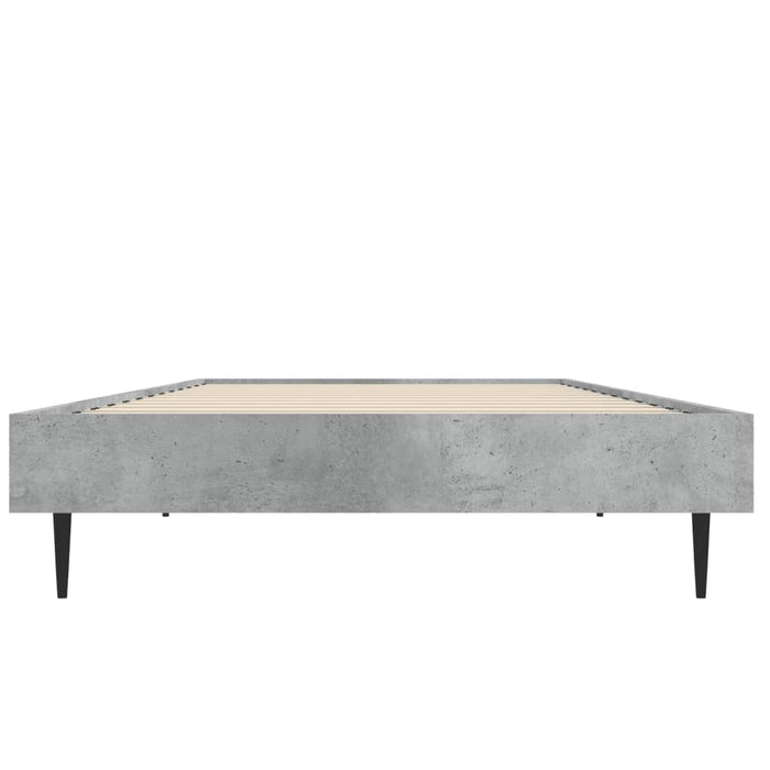 Cadru de pat, gri beton, 75x190 cm, lemn prelucrat - WALTI WALTI