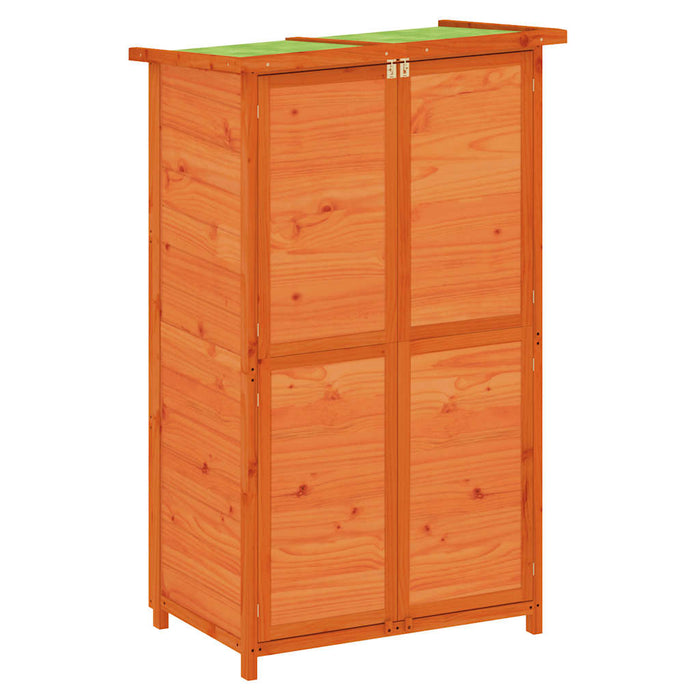 Șopron scule de grădină maro 83x57x140 cm lemn masiv de pin - WALTI WALTI