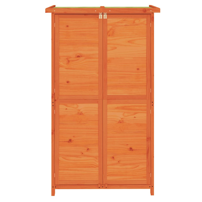 Șopron scule de grădină maro 83x57x140 cm lemn masiv de pin - WALTI WALTI