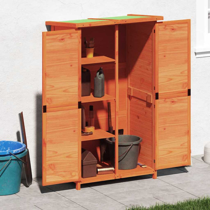 Șopron scule de grădină maro 83x57x140 cm lemn masiv de pin - WALTI WALTI