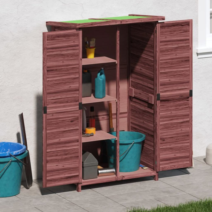 Magazie de unelte de grădină cafeniu 83x57x140cm lemn masiv pin - WALTI WALTI