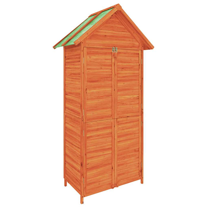 Magazie de unelte de grădină maro 89x52,5x175cm lemn masiv pin - WALTI WALTI