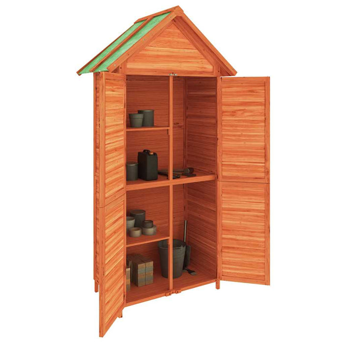Magazie de unelte de grădină maro 89x52,5x175cm lemn masiv pin - WALTI WALTI