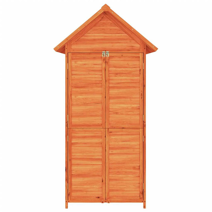 Magazie de unelte de grădină maro 89x52,5x175cm lemn masiv pin - WALTI WALTI