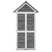 Magazie de unelte de grădină gri 89x52,5x175 cm lemn masiv pin - WALTI WALTI