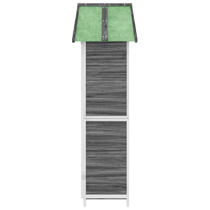 Magazie de unelte de grădină gri 89x52,5x175 cm lemn masiv pin - WALTI WALTI