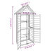 Magazie de unelte de grădină gri 89x52,5x175 cm lemn masiv pin - WALTI WALTI