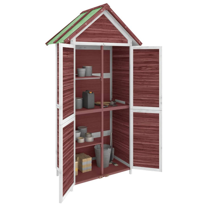 Magazie de unelte grădină cafeniu 89x52,5x175 cm lemn masiv pin WALTI