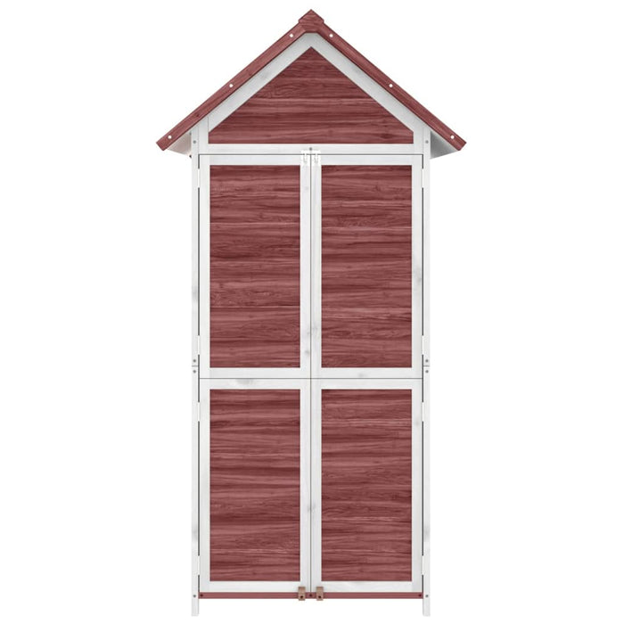 Magazie de unelte grădină cafeniu 89x52,5x175 cm lemn masiv pin WALTI